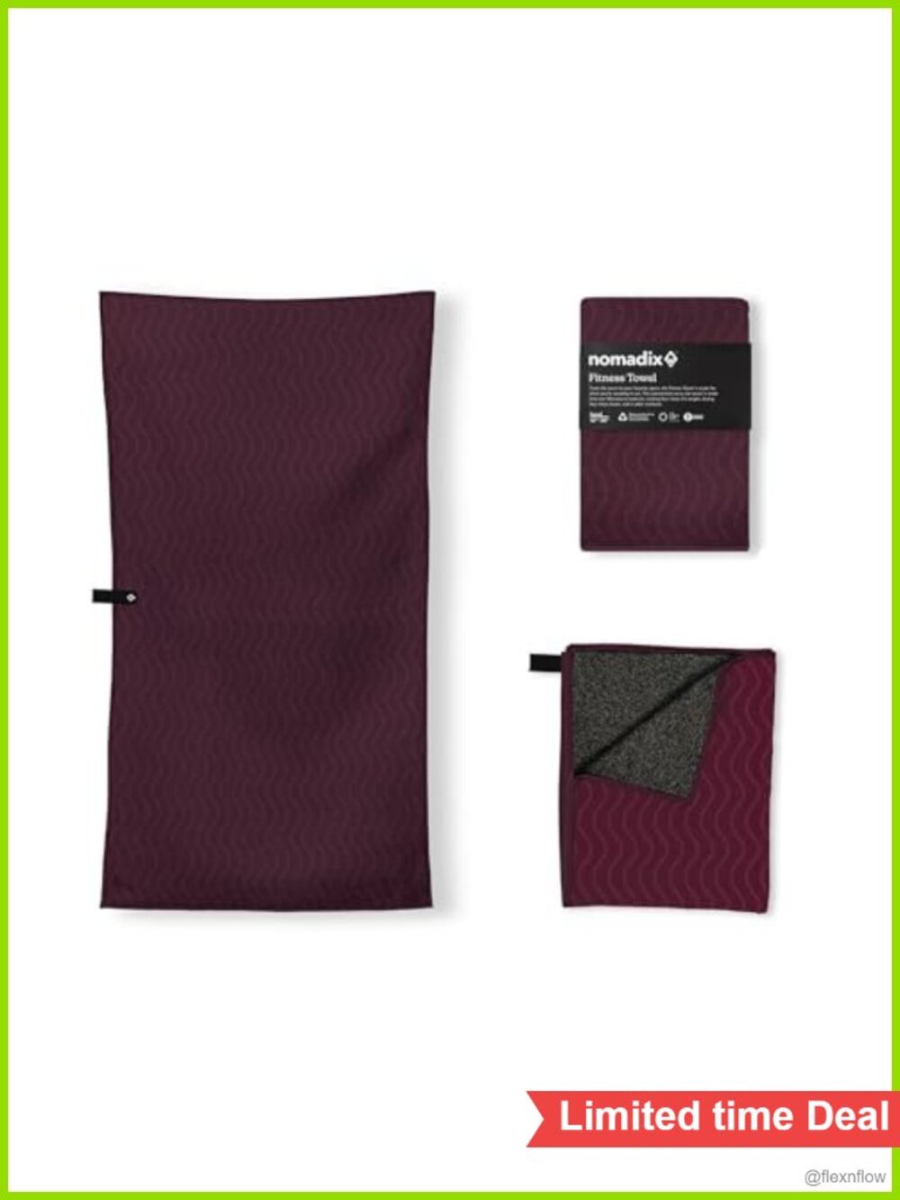 Microterry Quick-Dry Yoga Gym Sweat Towel Ultra Absorbent Odor Resistant 30x16